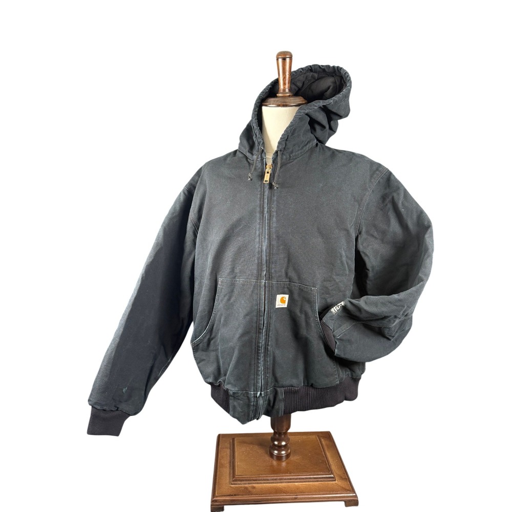 Carhartt‎ Active Jacket Mens 2XL Black Good 125th Anniversary Made in USA Canvas